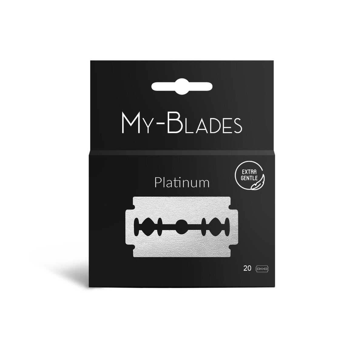PLATINUM DOUBLE EDGE RAZOR BLADES X20